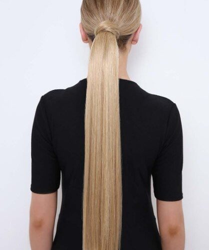 Straight Synthetic Wrap Ponytail Extensions 30"
